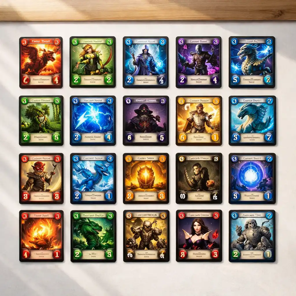 Kolekcja kart w grze Raid Vora